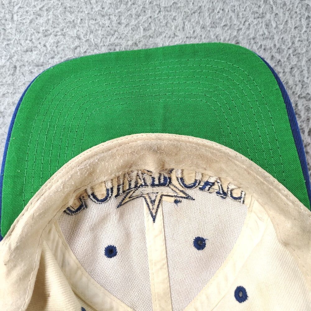 Vintage 1990s Dallas Cowboys Eastport Big Star Script Logo Snapback Hat Spellout - Picture 11 of 16